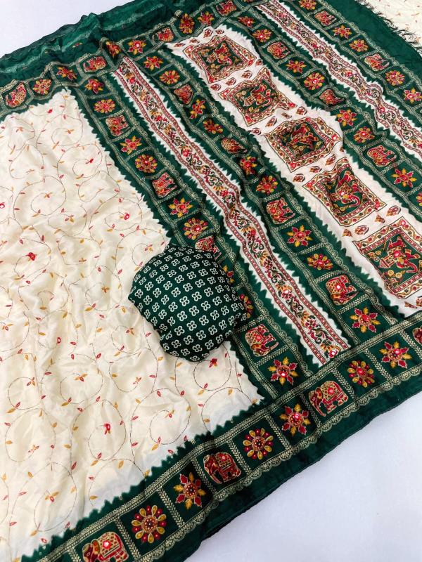 Vastrangan sas bahu bandhani saree buy wholesale clothes online